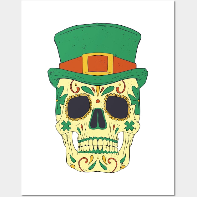 St patrick's skull Wall Art by AntiAntiFlorian